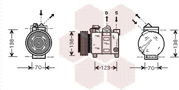 Van Wezel 0100K016 - Компресор, климатизация vvparts.bg