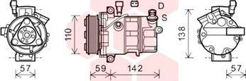 Van Wezel 0100K127 - Компресор, климатизация vvparts.bg