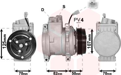 Van Wezel 0800K041 - Компресор, климатизация vvparts.bg