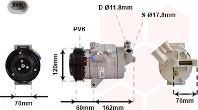 Van Wezel 0800K052 - Компресор, климатизация vvparts.bg