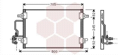 Van Wezel 03005175 - Кондензатор, климатизация vvparts.bg