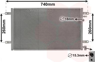 Van Wezel 03005237 - Кондензатор, климатизация vvparts.bg