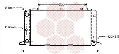 Van Wezel 03002098 - Радиатор, охлаждане на двигателя vvparts.bg