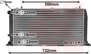 Van Wezel 03002047 - Радиатор, охлаждане на двигателя vvparts.bg