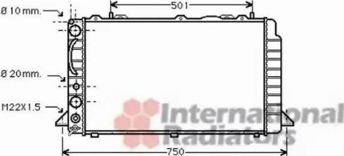 Van Wezel 03002059 - Радиатор, охлаждане на двигателя vvparts.bg