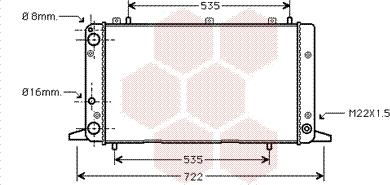 Van Wezel 03002053 - Радиатор, охлаждане на двигателя vvparts.bg