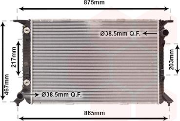 Van Wezel 03002331 - Радиатор, охлаждане на двигателя vvparts.bg