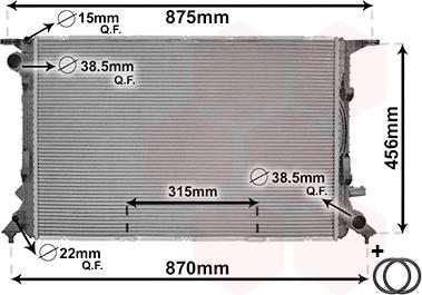 Van Wezel 03002290 - Радиатор, охлаждане на двигателя vvparts.bg