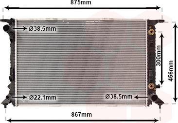 Van Wezel 03002291 - Радиатор, охлаждане на двигателя vvparts.bg