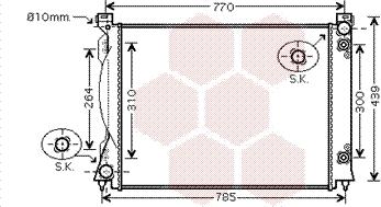 Van Wezel 03002253 - Радиатор, охлаждане на двигателя vvparts.bg