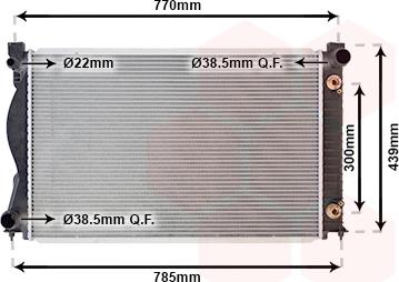 Van Wezel 03002236 - Радиатор, охлаждане на двигателя vvparts.bg