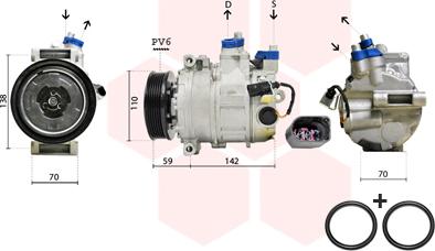 Van Wezel 0300K029 - Компресор, климатизация vvparts.bg