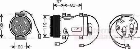 Van Wezel 0300K143 - Компресор, климатизация vvparts.bg