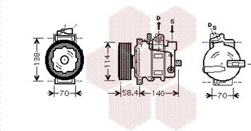 Van Wezel 0300K266 - Компресор, климатизация vvparts.bg