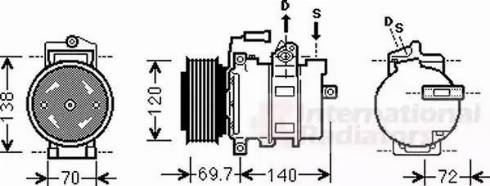 Van Wezel 0300K312 - Компресор, климатизация vvparts.bg