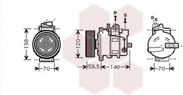 Van Wezel 0300K284 - Компресор, климатизация vvparts.bg