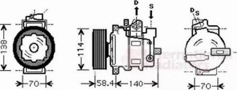 Van Wezel 0300K277 - Компресор, климатизация vvparts.bg