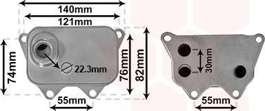 Van Wezel 03013704 - Маслен радиатор, двигателно масло vvparts.bg