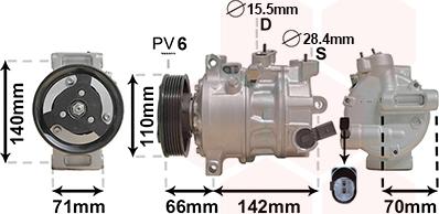 Van Wezel 0301K703 - Компресор, климатизация vvparts.bg