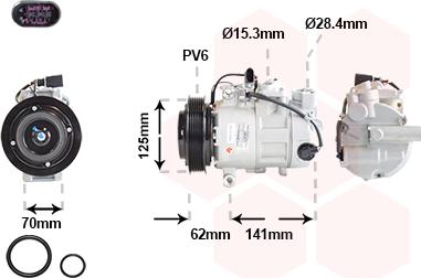 Van Wezel 0301K715 - Компресор, климатизация vvparts.bg