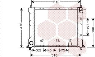 Van Wezel 02002150 - Радиатор, охлаждане на двигателя vvparts.bg