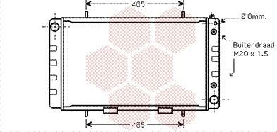 Van Wezel 02002162 - Радиатор, охлаждане на двигателя vvparts.bg