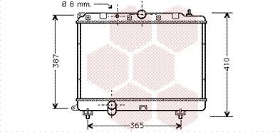 Van Wezel 02002120 - Радиатор, охлаждане на двигателя vvparts.bg