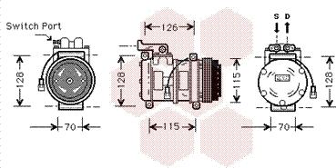 Van Wezel 0200K027 - Компресор, климатизация vvparts.bg