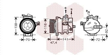 Van Wezel 0200K188 - Компресор, климатизация vvparts.bg