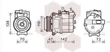 Van Wezel 0200K208 - Компресор, климатизация vvparts.bg