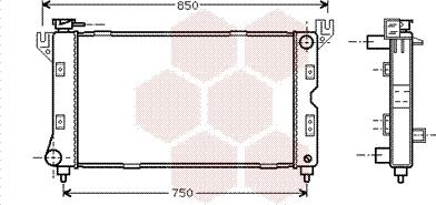 Van Wezel 07002085 - Радиатор, охлаждане на двигателя vvparts.bg