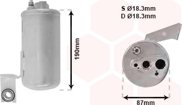 Van Wezel 0700D084 - Изсушител, климатизация vvparts.bg