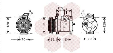 Van Wezel 0700K094 - Компресор, климатизация vvparts.bg