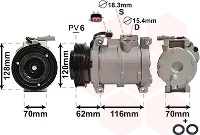 Van Wezel 0700K109 - Компресор, климатизация vvparts.bg