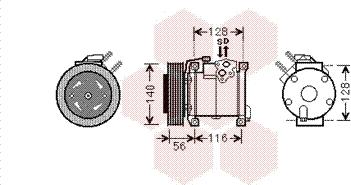 Van Wezel 0700K108 - Компресор, климатизация vvparts.bg