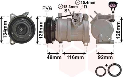 Van Wezel 0700K102 - Компресор, климатизация vvparts.bg