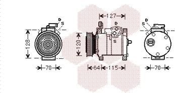 Van Wezel 0700K115 - Компресор, климатизация vvparts.bg