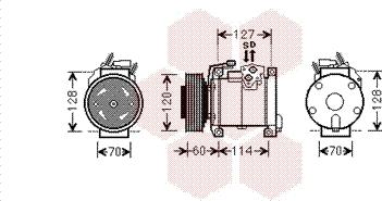 Van Wezel 0700K112 - Компресор, климатизация vvparts.bg