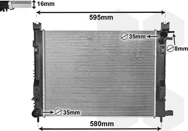 Van Wezel 15002007 - Радиатор, охлаждане на двигателя vvparts.bg