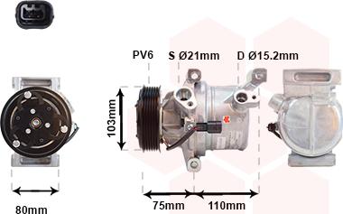 Van Wezel 1501K702 - Компресор, климатизация vvparts.bg