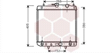 Van Wezel 11002045 - Радиатор, охлаждане на двигателя vvparts.bg