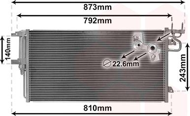 Van Wezel 18005617 - Кондензатор, климатизация vvparts.bg