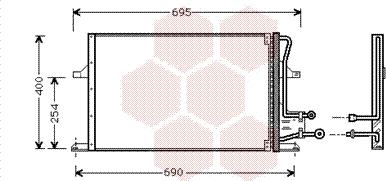 Van Wezel 18005227 - Кондензатор, климатизация vvparts.bg