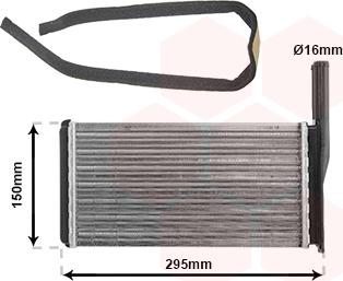 Van Wezel 18006098 - Топлообменник, отопление на вътрешното пространство vvparts.bg