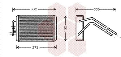 Van Wezel 18006291 - Топлообменник, отопление на вътрешното пространство vvparts.bg