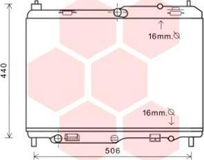 Van Wezel 18002441 - Радиатор, охлаждане на двигателя vvparts.bg