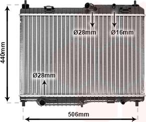 Van Wezel 18002442 - Радиатор, охлаждане на двигателя vvparts.bg