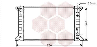 Van Wezel 18002141 - Радиатор, охлаждане на двигателя vvparts.bg