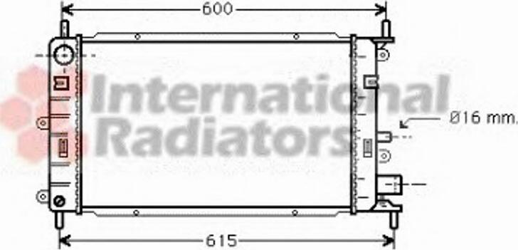 Van Wezel 18002150 - Радиатор, охлаждане на двигателя vvparts.bg