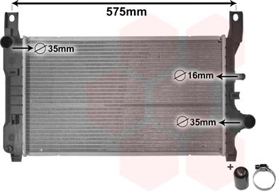 Van Wezel 18002127 - Радиатор, охлаждане на двигателя vvparts.bg